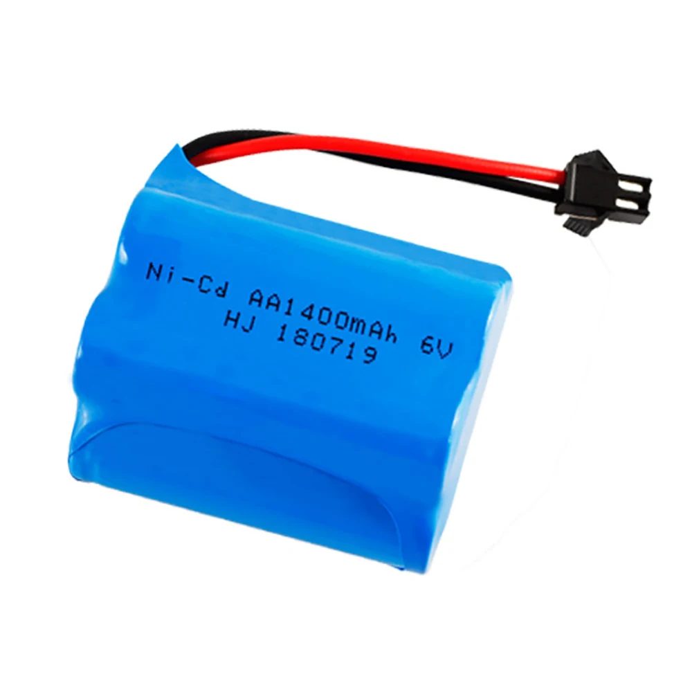 6 فولت 1400mah Ni-CD بطارية قابلة للشحن ل Rc اللعب سيارات الدبابات القطارات الروبوتات قوارب البنادق بطاريات جزء AA NiCD 6 فولت 1400mAh بطارية