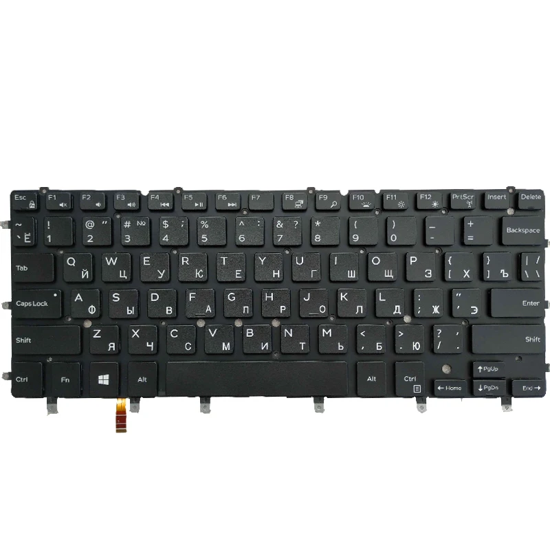 NEW Russian RU laptop keyboard for Dell 13 7347 7348 P57G P57G001 P41F P41F001 backlit