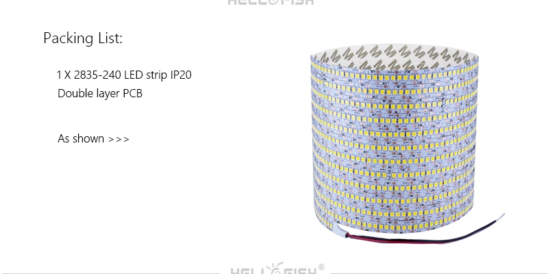 2835 LED Strip SMD 1200 LED Chip 12V LED Flexible PCB Light LED Backlight Strip LED Tape 240 LED/m White/Warm White