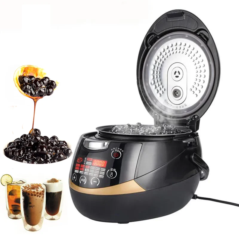 Milk tea shop electric pot tapioca Pearls balls cooker Boiling Sago/taro ball Cooking pot machine ntelligent Non-stick pan 5L