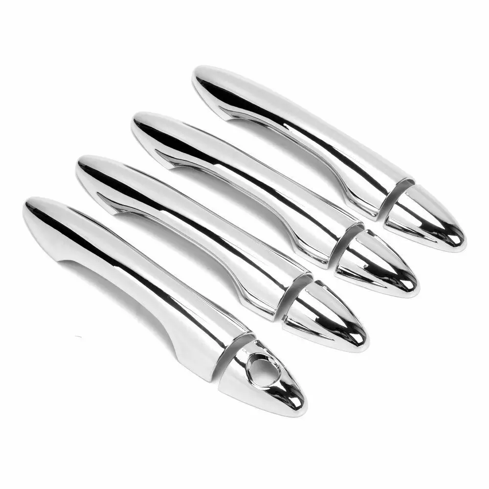

ABS Silver Chrome Door Handle Trim Covers for Hyundai IX 35 Ix35 2010-2014 Exterior Door Handle Cover trim Styling Accessories