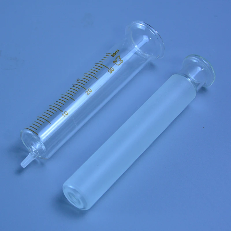 1-100ML  Glass syringe Glass enema sampler dispensing with ink chemical medicineEnema syringe Feeding booster