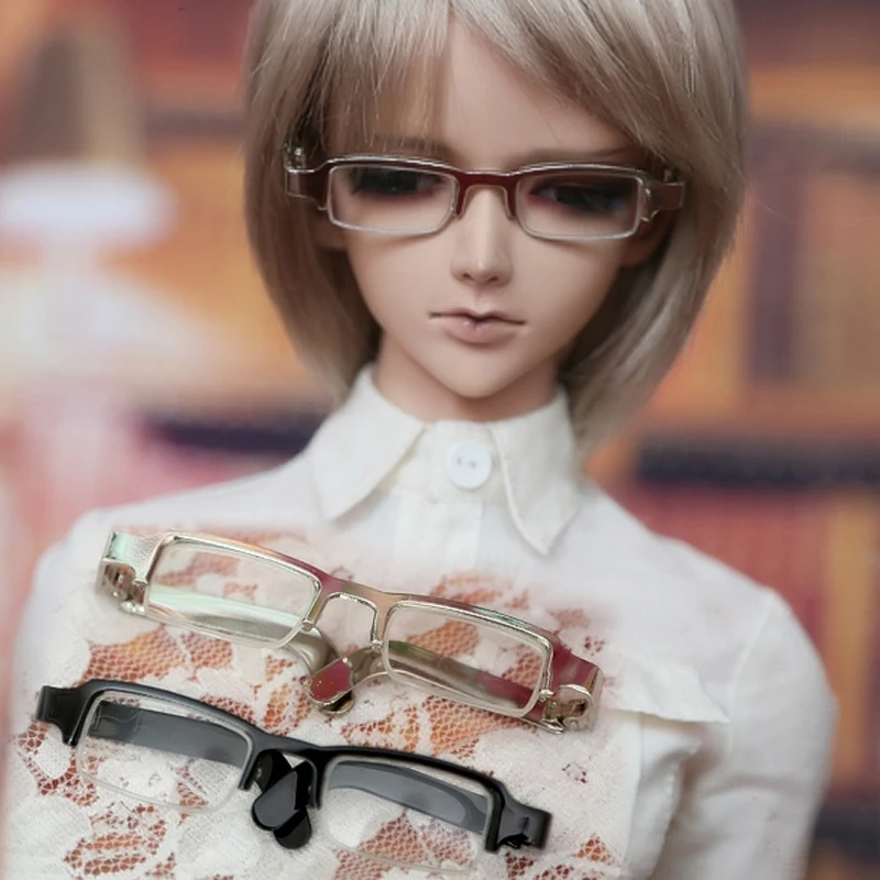 

M1031 children handmade toy 1/6 1/3 1/4 uncle Doll clothes BJD/SD doll props Accessories Half-rim glasses black and white 1pcs