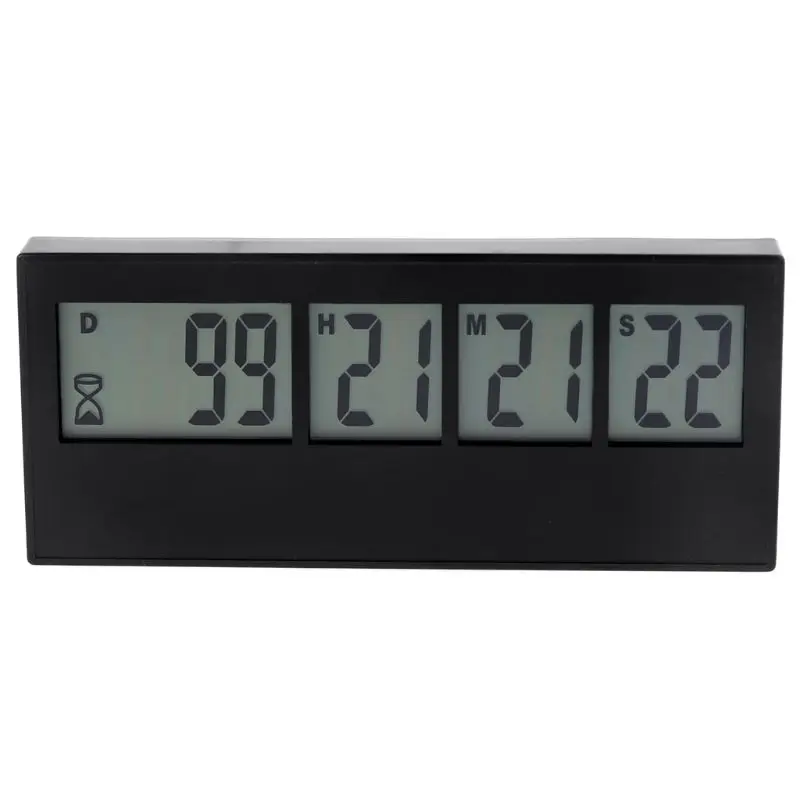M4YC 999วันนาฬิกานับถอยหลังหน้าจอ LCD Kitchen Timer การแจ้งเตือนกิจกรรมสำหรับงานแต่งงานการเกษียณอายุ Lab ห้องครัวทำอาหาร
