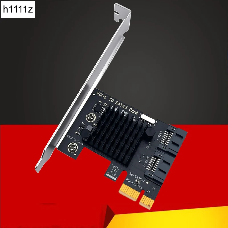 NEW Chi a Mining Riser SATA PCI-E Adapter 2 Port SATA 3.0 to PCIe x1 Expansion Card PCI Express SATA Controller with Boot Button