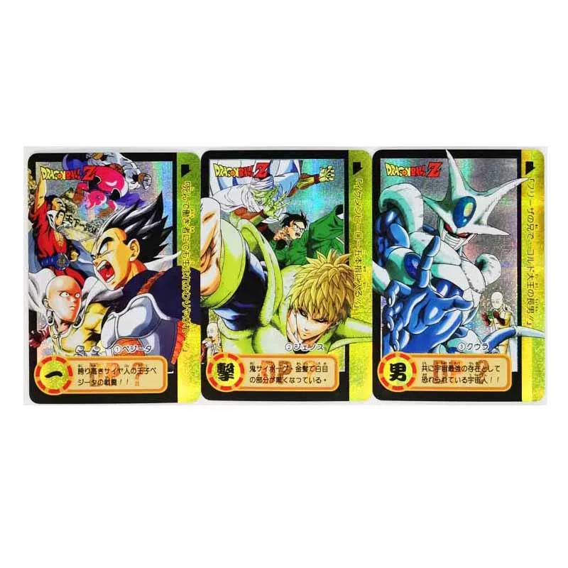 3pcs/set Dragon Ball Z GT ONE PUNCH MAN Toys Hobbies Hobby Collectibles Game Collection Anime Cards