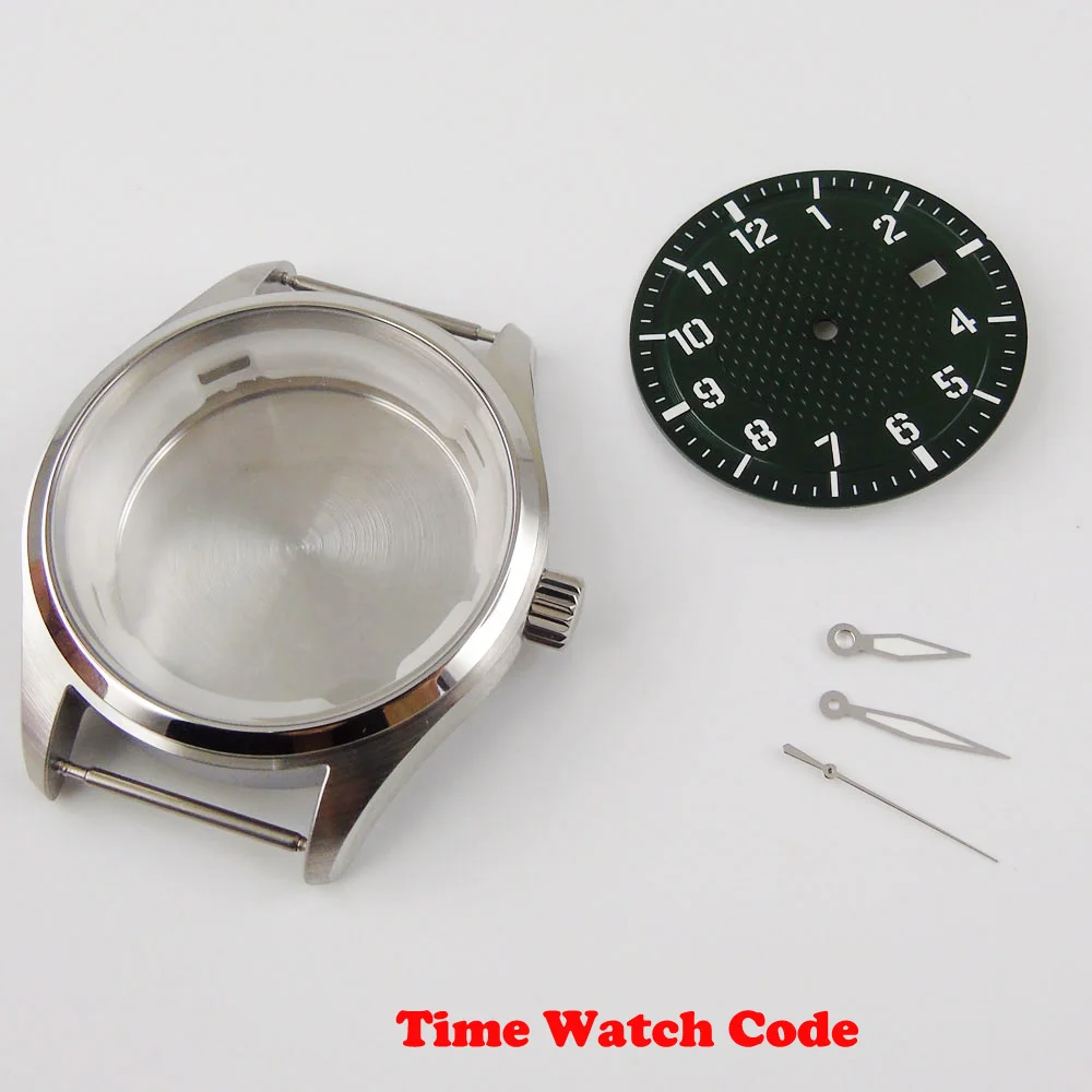 

40mm 316L Stainless Steel WATCH CASE Spare Parts Dial Hands Case Fit For NH35 NH36 / NH35A NH36A Automatic Movement Lume Hands