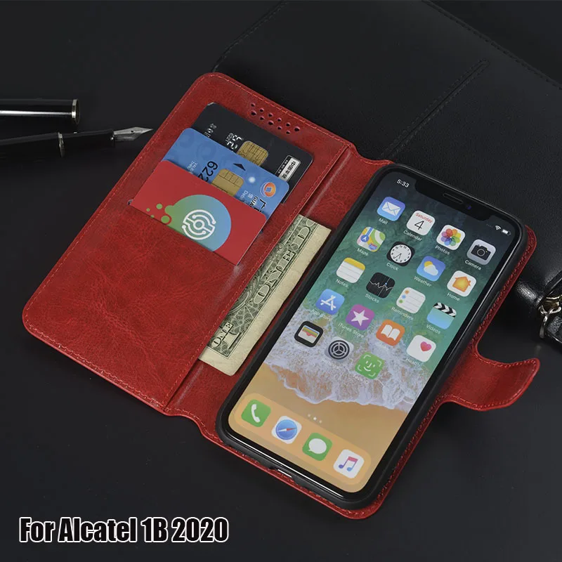 Luxury PU Leather Cover Case For Alcatel 1B 2020 Alcatel 1A 2020 5.5