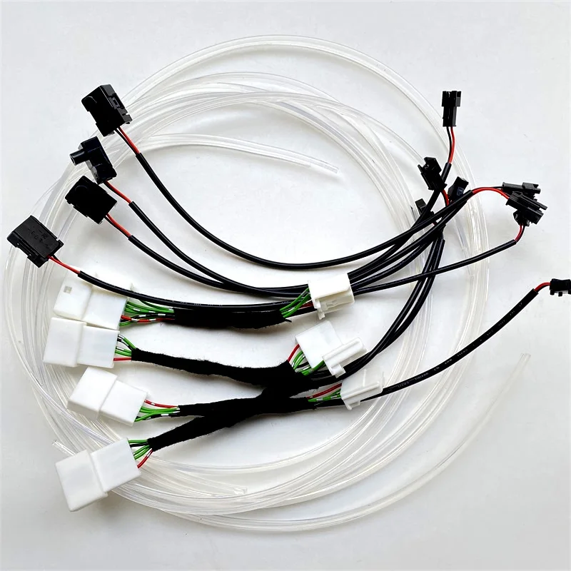 Car atmosphere light, door light decoration, car interior light bar, ice blue/64 colors For Toyota RAV4/Wildlander 19-20