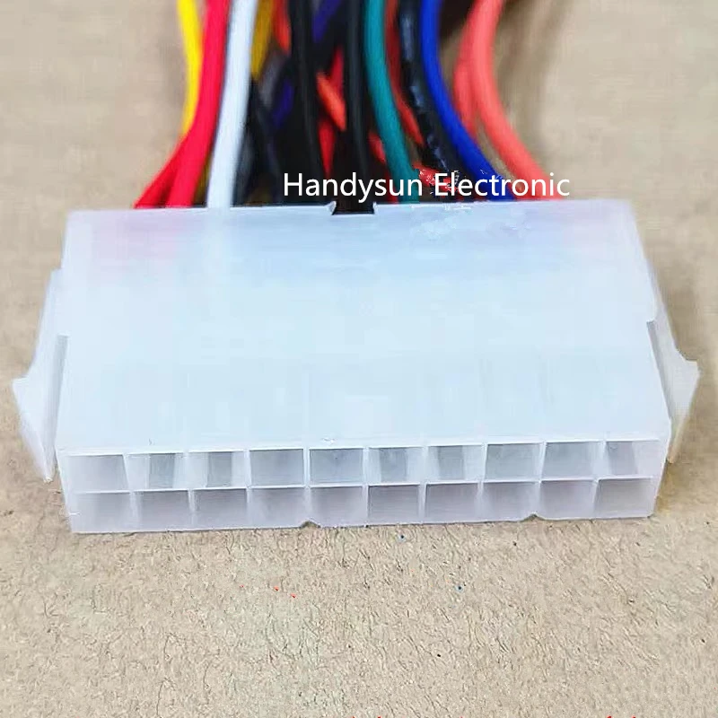 Cable de alimentación de 20 P hembra a 24 P macho, adaptador de corriente de placa base de 18awg, Cable de conversión, Accesorios de ordenador, 1 unidad