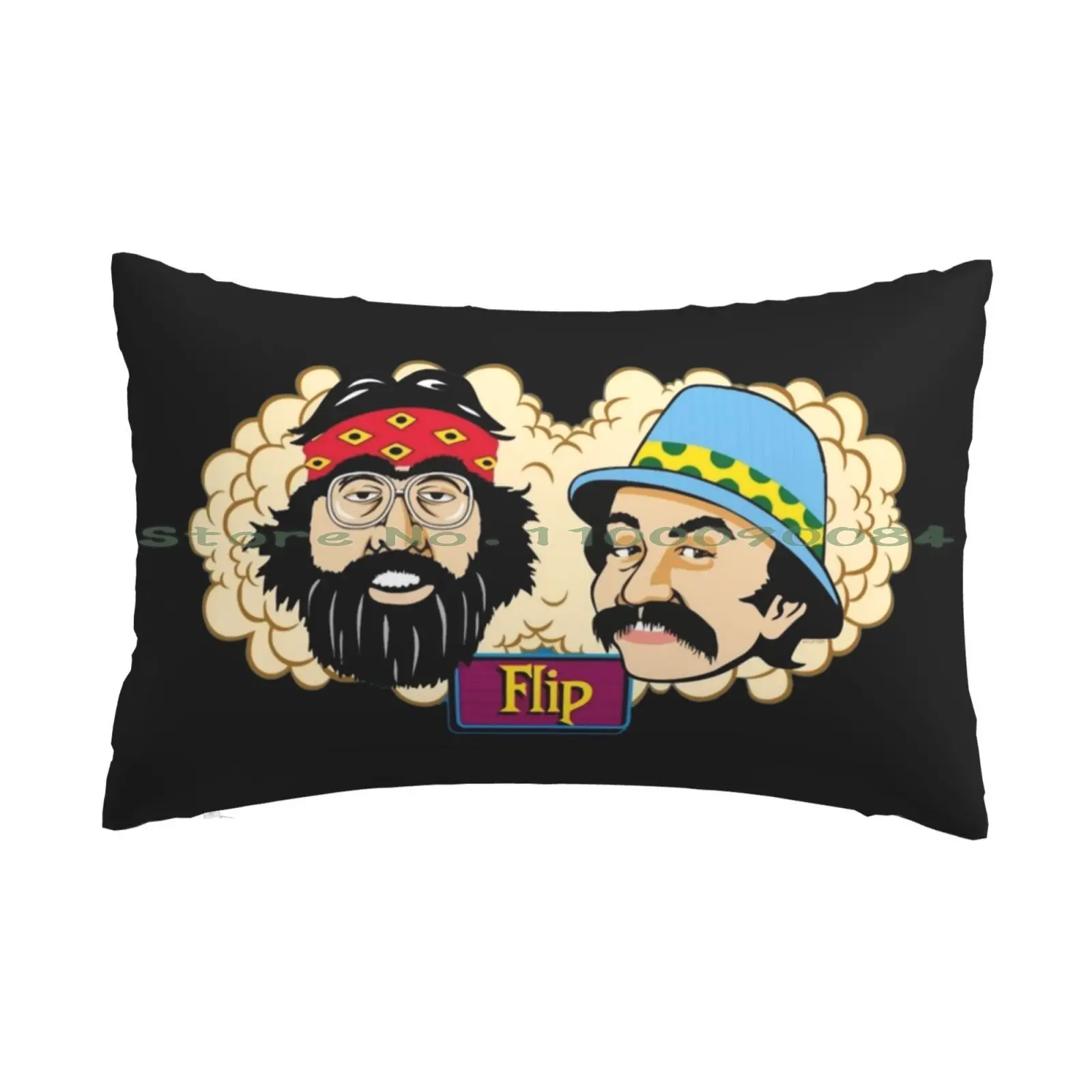 Flip Skateboarding Iconic Duo Pillow Case 20x30 50*75 Sofa Bedroom Castrol Oil Retro Vintage Cool Old Skool Long Rectangle