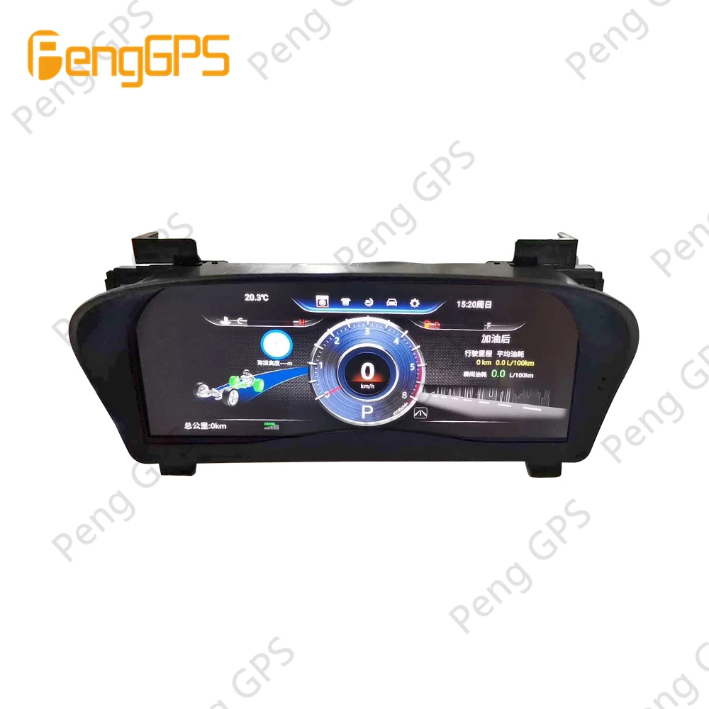 Digital Dashboard Panel For Toyota Alphard 30 2013-2019 Virtual Instrument Cluster Cockpit LCD Speedometer Multimedia Headunit