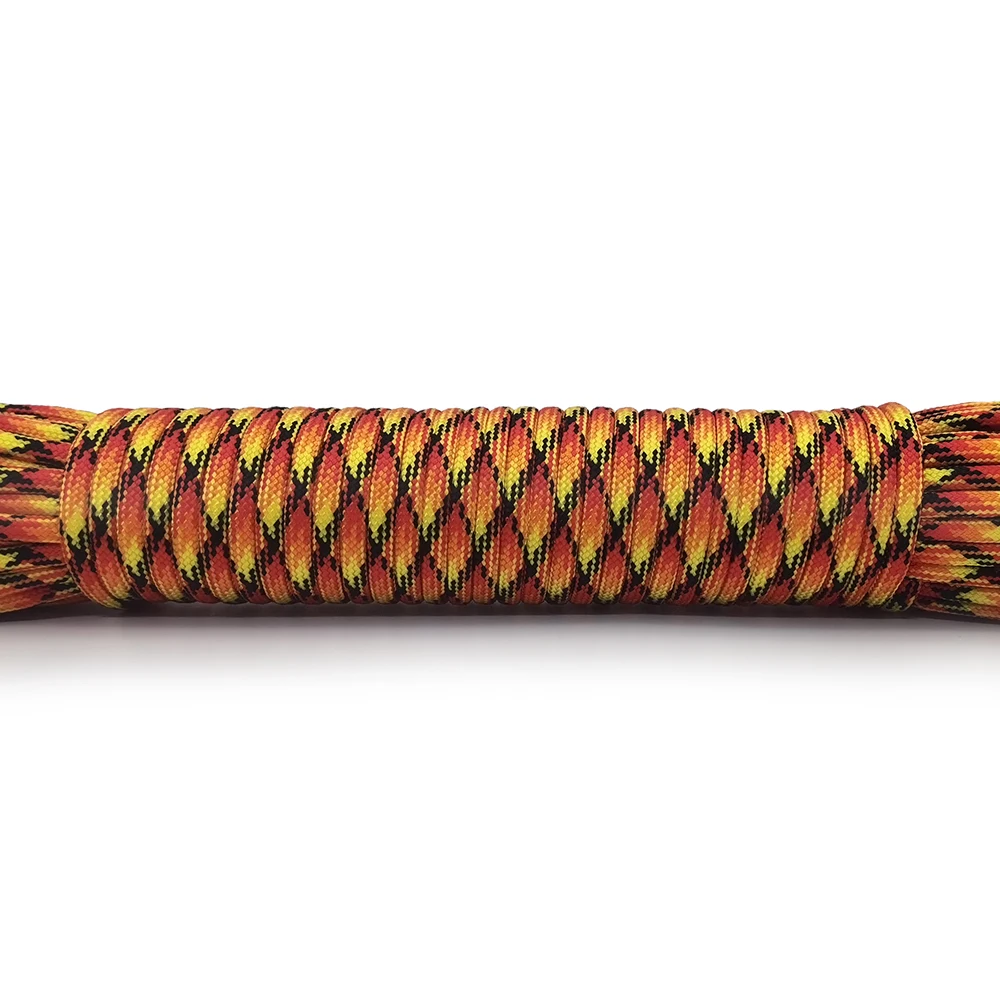 Neue Farben Hochwertiges Paracord 550 Seil Typ III 9-fädig 100FT Paracord Schnur Seil Überlebensset Großhandel für Wandern Camping
