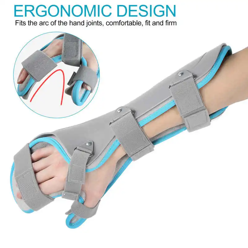 Wrist Support Brace Adjustable Hand Fracture Fixed Strap Sprain Carpal Tunnel Splint Posture Corrector Bandage Joint Pain Relief