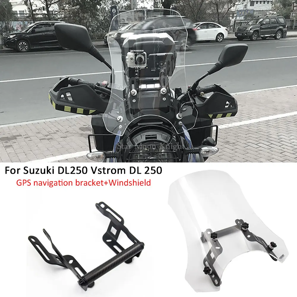 Motorcycle Navigation Support Windshield Windscreen wind GPS Phone Navigation Bracket Fit For Suzuki DL250 Versys DL 250