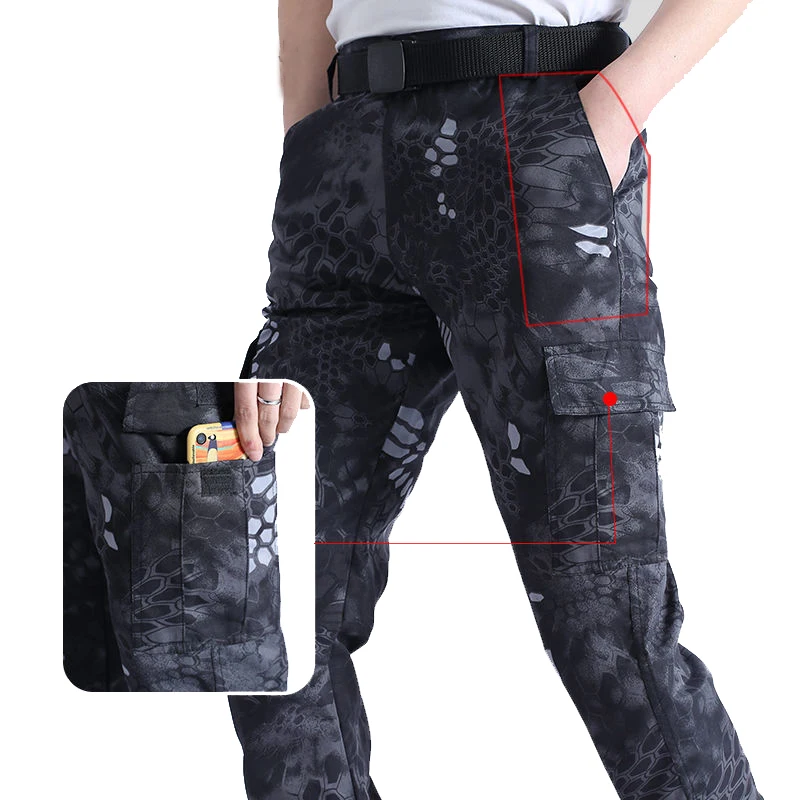 Pantalones de trabajo resistentes al desgaste para hombre, pantalones de camuflaje para soldador de reparación de automóviles, monos sueltos de primavera y otoño