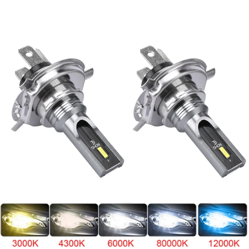 New 2Pcs 16000LM Headlamp H4 H6 H7 HB3 HB4 9005 9006 H8 H11 H3 Moto Bulb 12V 24V Auto H4 LED Motorcycle HeadLight  Fog Lamp