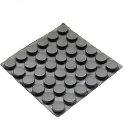 36PCS 15mm x 1-5mm clear anti slip silicone rubber plastic bumper damper shock absorber self-adhesive silicone feet pads