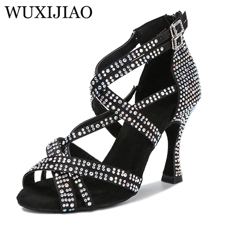 Wholesale Women Latin Dance Shoes Salsa Rumba Samba Ballroom Party Non-Slip Sneakers Ladies Wedding High Heels