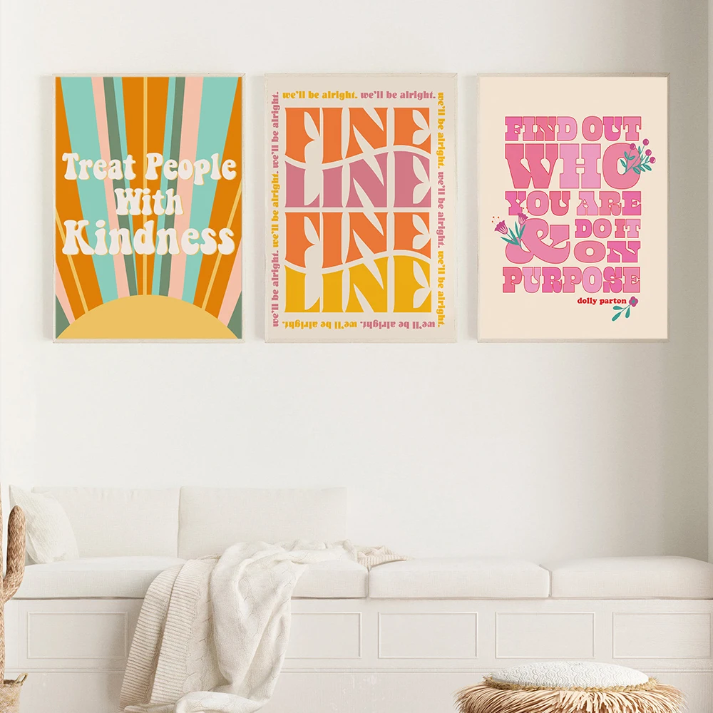 We’LL Be Alright Inspiring Quote Art Canvas Painting Nordic Posters And Prints Wall Art Pictures For Living Room Home Deco