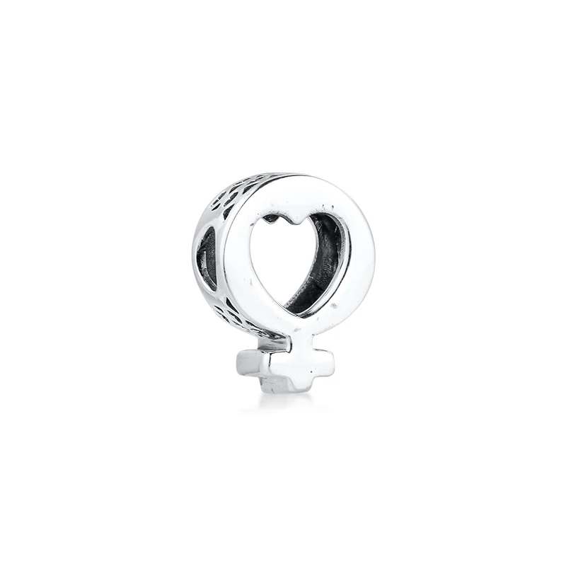 

Silver bead Female Symbol Charm Fits Original Charms Silver Bracelets For Woman DIY Beads kralen voor sieraden maken