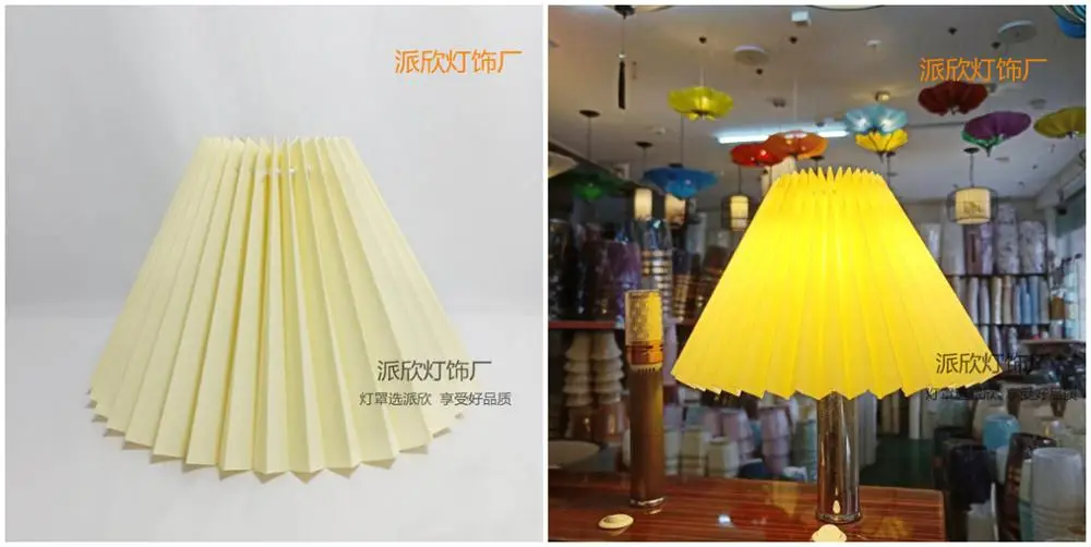 24 30 35 40 45cm Big Size Modern Style Table Lamp Pleated Lampshade Multicolor DIY Standing Desk Lamps Lampshade floor lamp, E27