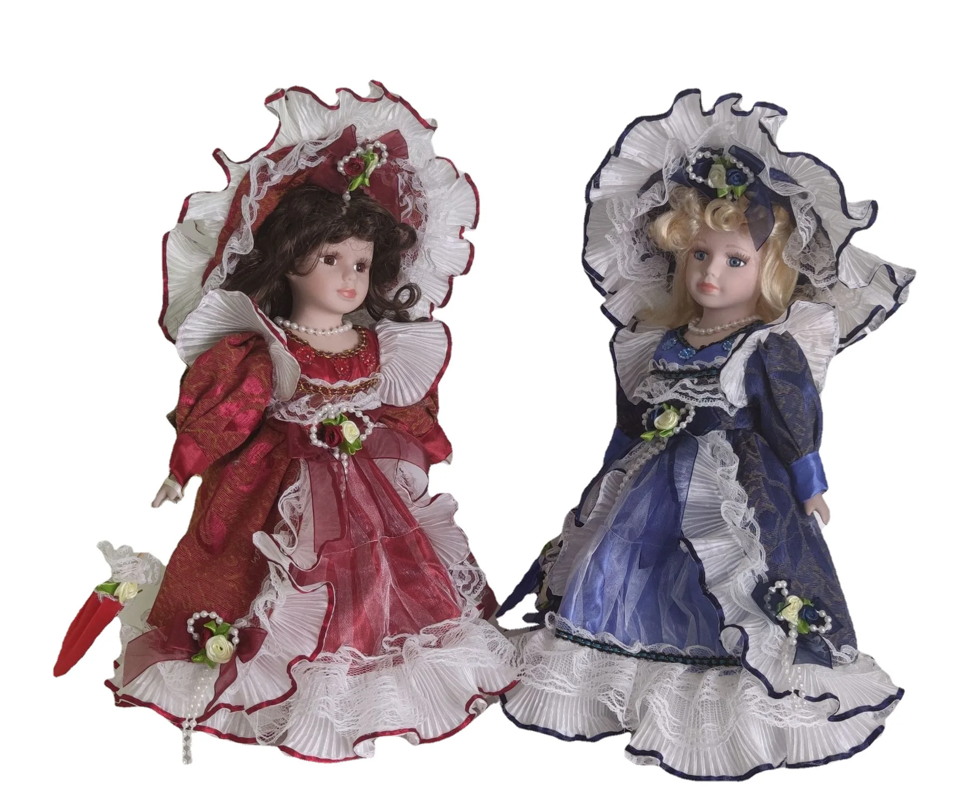 

30cm girl doll simulation ceramic dolls, Victorian style, porcelain simulation doll Home decoration gift toy