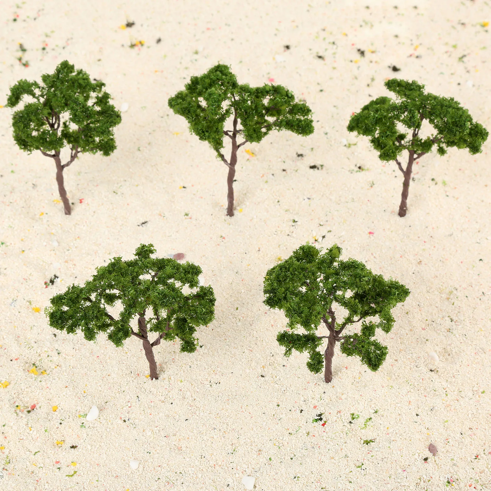 5pcs 10cm Model Trees Landscape Dark Green Trees Train Railroad Wargame Diorama Scenery Landscape HO OO Scale Model Building