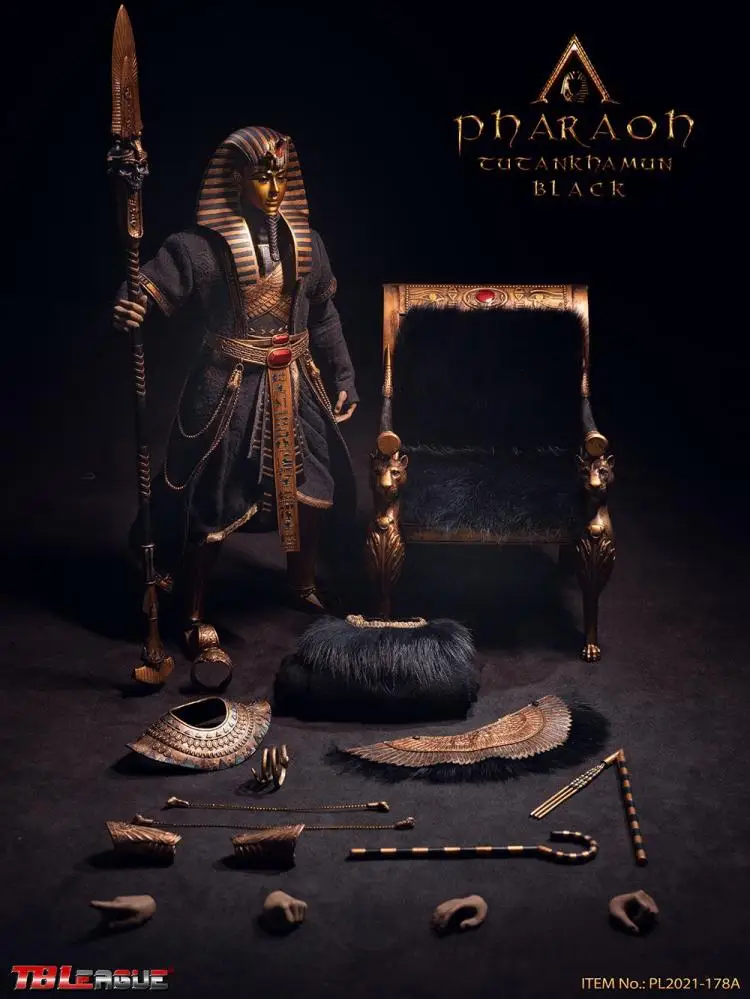 TBLeague 1/6 Egyptian Pharaoh Tutankhamun PL2021-178A Black PL2021-178B White Full set Action Figure Doll for Collection