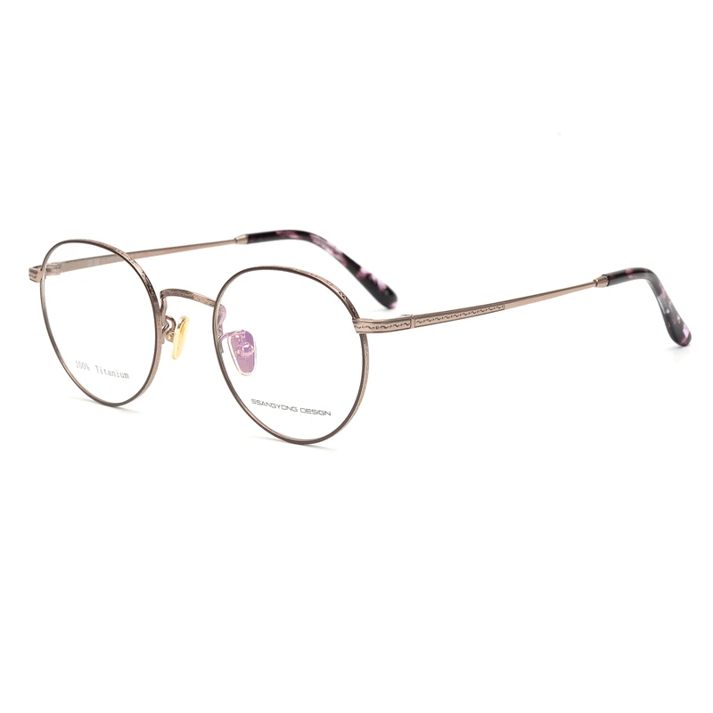 

100% Titanium Women Glasses Frame Men Eyeglasses Frame Vintage Glasses Optical Spectacle Frame Anti blue Computer Eyewear S8875