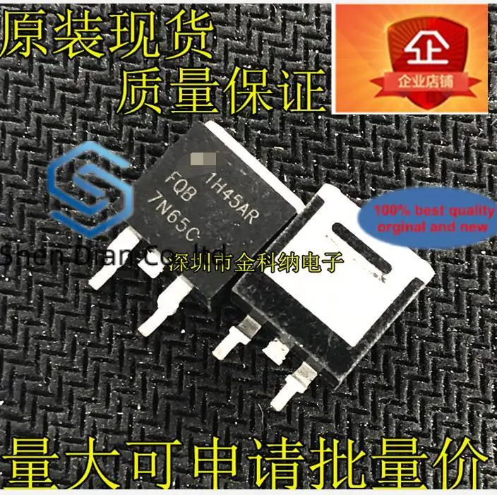 10pcs 100% orginal new in stock  FQB7N65C LED power board commonly used triode TO263 JCS7N65SB