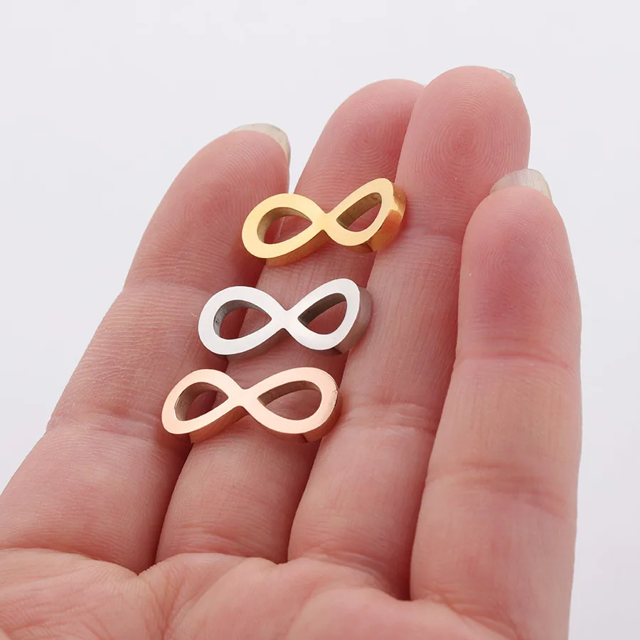 

Fnixtar 20Pcs Infinity Symbol Charms Stainless Steel Connector Charms Necklace Bracelet Charms For Jewelry Making Accessories