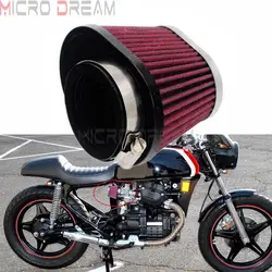 Cafe Racer 48mm 52mm Air Cleaner Oval Pod Filter Universal For Harley  Honda Yamaha Kawasaki Suzuki CB CX500 Bobber Air Filter