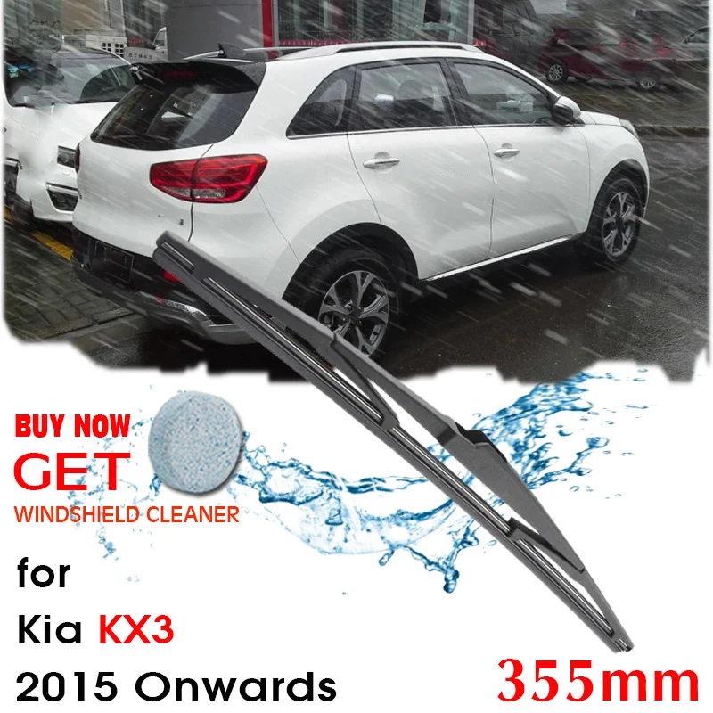 Car Wiper blade Rear Back Window Windscreen Windshield Wipers For KIA KX3 Hatchback 355mm 2015 Onwards Auto Accessories