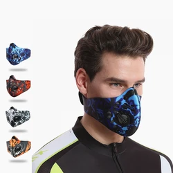 PM2.5 Cycling Face Mask Breathable Sport Face Mask Protection Anti-fog Anti-splash Dust Mask Filter Gas Mask Respirator