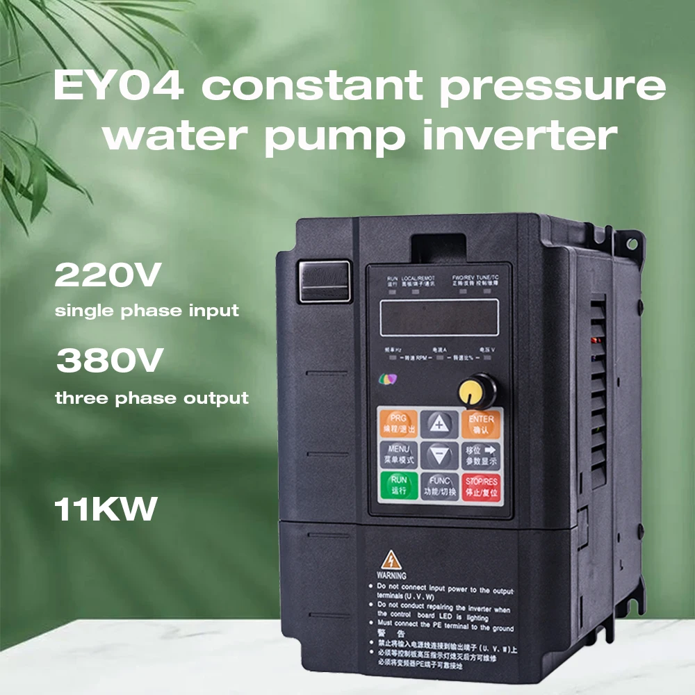 

Water Pump Constant Pressure Water Supply Special Frequency Converter 220V-380V 11KW Variable Frequency Drive EY04