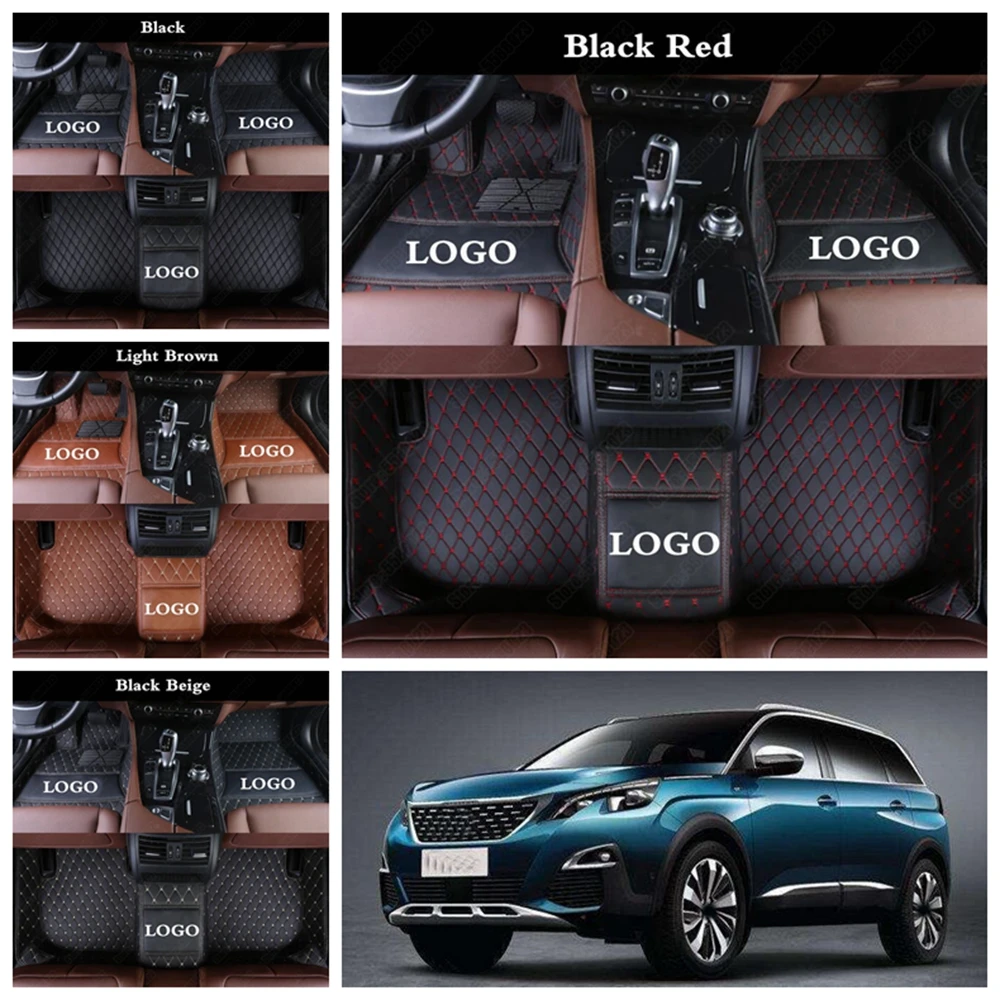 

All Weather Floor Mats for Cars Peugeot 308 206 508 407 4008 5008 2008 301 408 2008 207 3008 RCZ 307 Sw 607 Custom Auto Carpet