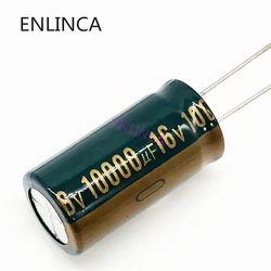 2pcs/lot P81 10000uf16V Low ESR/Impedance high frequency aluminum electrolytic capacitor size 16*30 16V 10000uf 20%