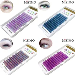 MIZIMO New Color Grafting Eyelash 8-13mm Mixed Multi-color Mixed Makeup Eyelash Extension Tool