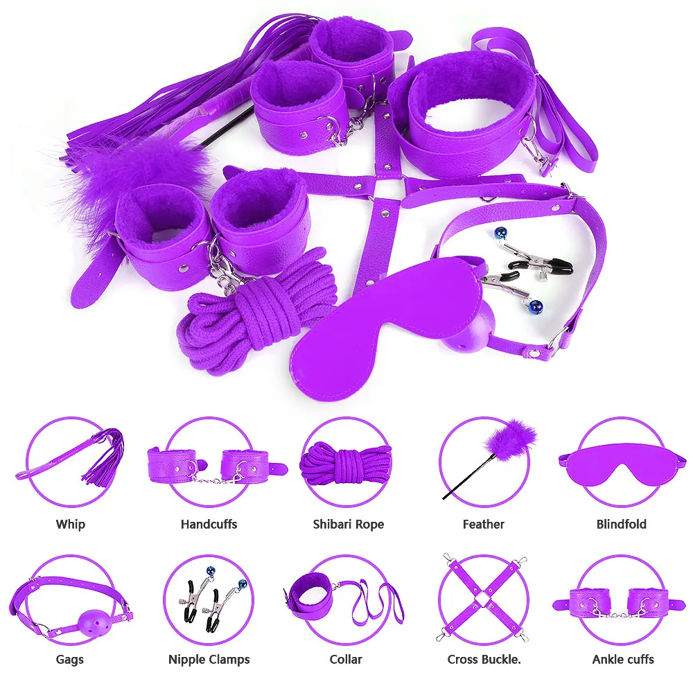 

Sexy Toys Men Leg Cuff Headrest BDSM Set Bondage Handcuffs For Adult Woman Couples Harness Slave Cosplay Aid Famale Restraints