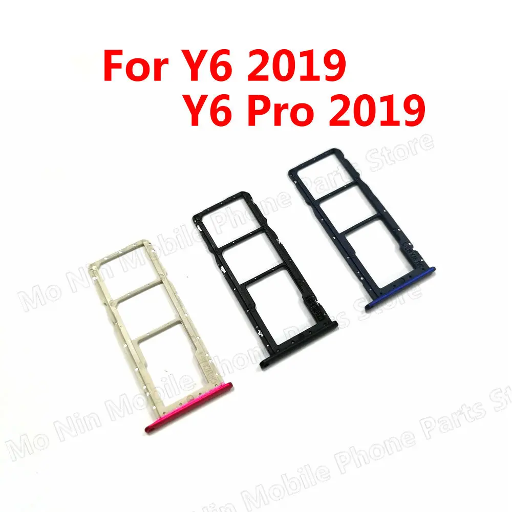 

New Sim Card Tray For Huawei Y6 2019 Y6 Pro 2019 SIM Card Tray Slot Holder Replacement Part