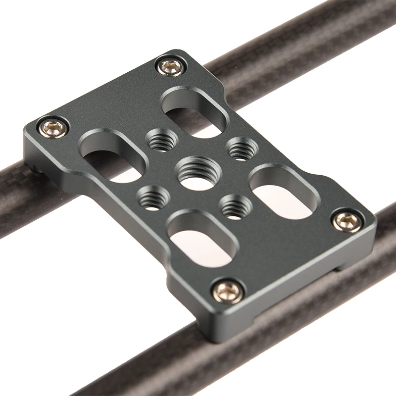 VLOGMAGIC 40cm Mini Carbon Fiber Rail Rods Table Top Video Camera Slider for Smartphone iPhone DSLR Sony Canon Nikon Up to 5kg