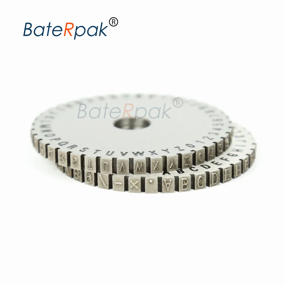 Soild letters wheel,BateRpak YL-360  coding  machine wheel parts,Font height 3/4/5/6mm choose one,price for wheel only