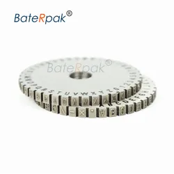 Rueda de letras sólidas, piezas de rueda de máquina de codificación de YL-360 BateRpak, altura de Fuente 3/4/5/6mm, elija uno, precio solo para rueda