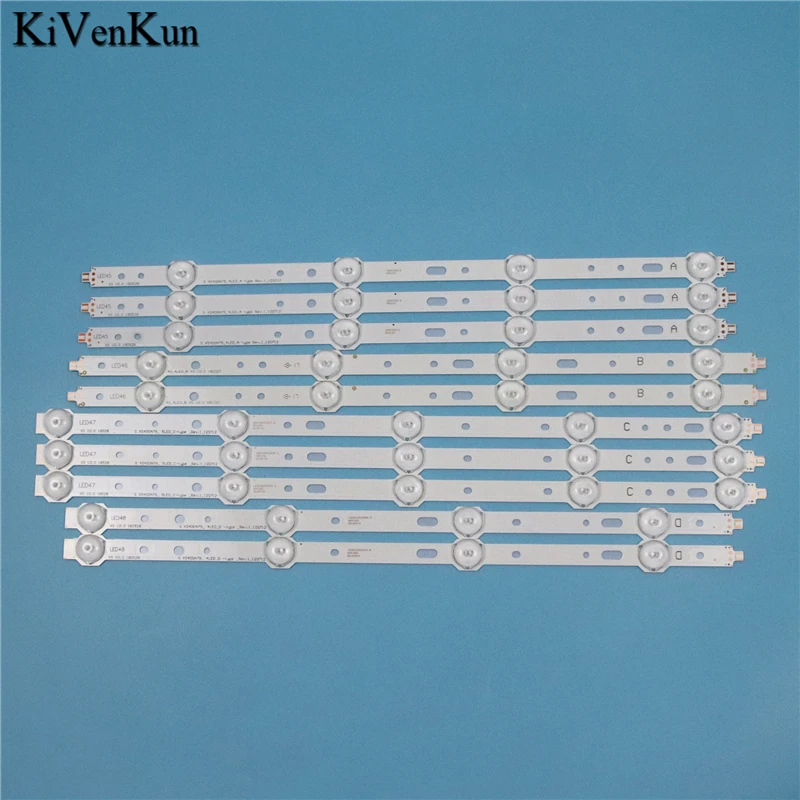 TV Lamp Kit LED Backlight Strips For Philips 40PFL3107K/02 40PFL3107K/12 LED Bars Bands SVS400A79 SVS400A73 LTA400HM23 Tapes