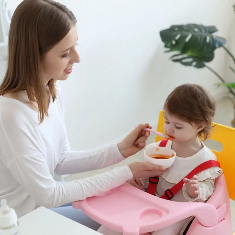 Silla para niños y bebés, mesa de comedor ajustable multifuncional, portátil, deslizante