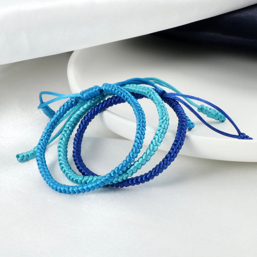 Red String Thread Bracelet Women Men Good Lucky Rope Handwoven Knots Prayer Bracelets Adjustable Size Charm Jewelry Lover\'s Gift