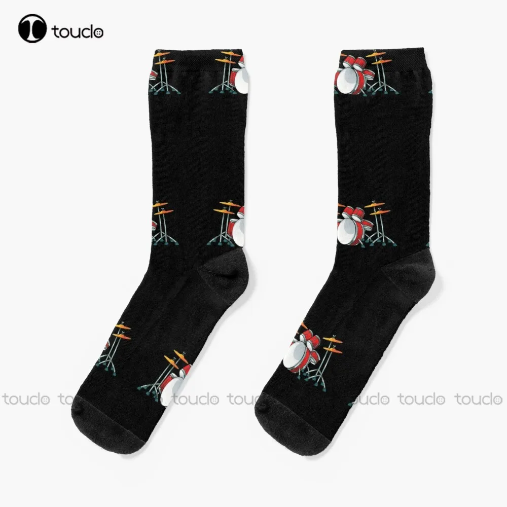 

Musician Drumsticks Drums Socks Unisex Adult Teen Youth Socks Personalized Custom 360° Digital Print Hd High Quality Funny Sock