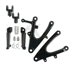 Motorcycle Front Rider Footrests Bracket Foot Pegs For YAMAHA YZF R1 YZFR1 2004 2005 2006