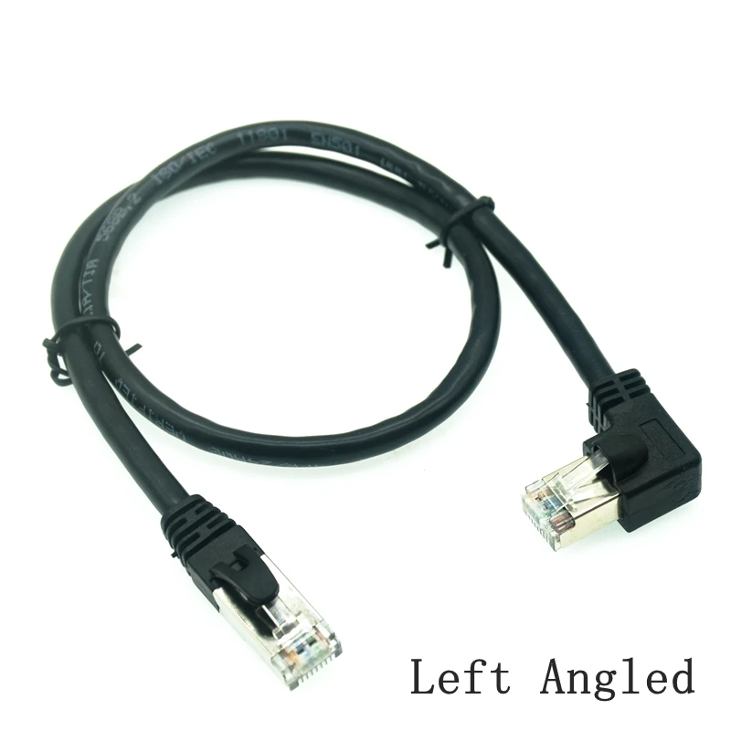 10m 5m 1m cavo RJ45 26AWG CAT6 UTP lato angolato a forma di L RJ45 cavo Patch forma cavo Ethernet cavo Lan CAT5 gomito Gigabit CAT6